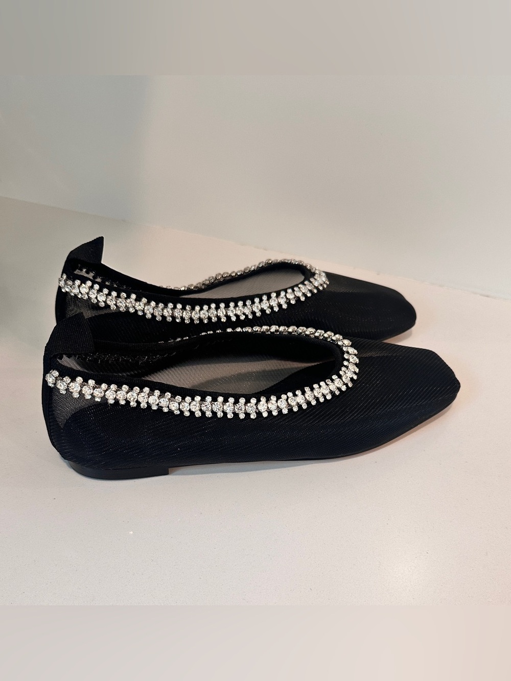 J. Crew Rhinestone Mesh Ballet Flats - Picture 2 of 8
